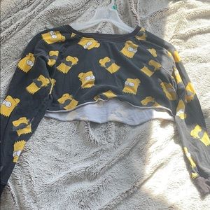 Bart Simpson cropped shirt